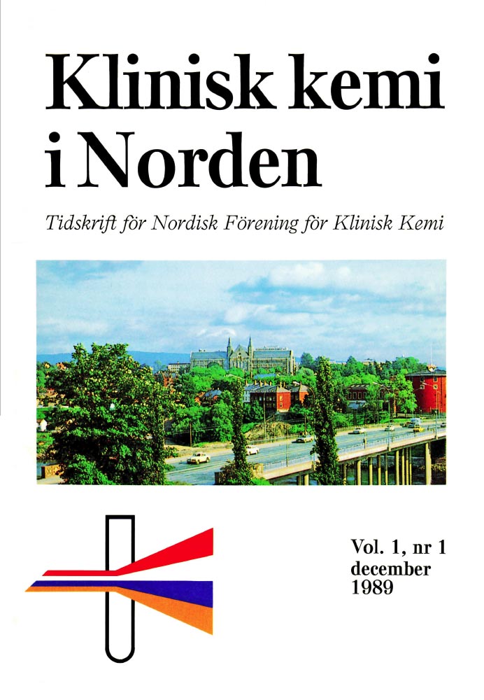 Klinisk Kemi i Norden – Nr. 1, vol. 1, 1989