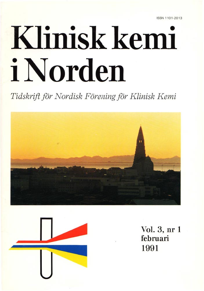 Klinisk Kjemi i Norden – Nr. 1, vol. 3, 1991