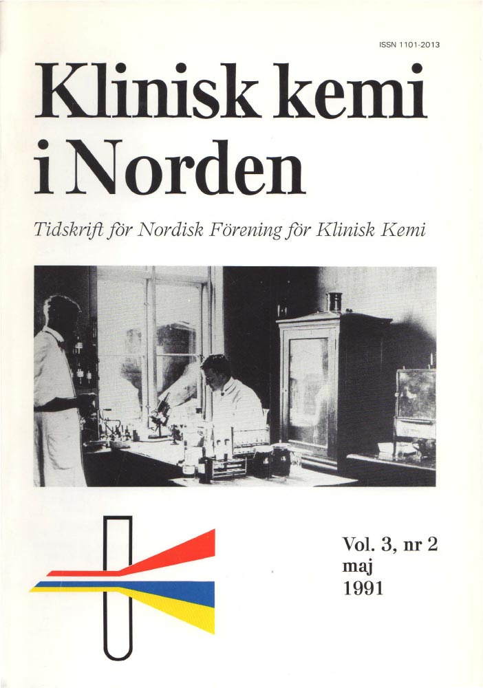 Klinisk Kjemi i Norden – Nr. 2, vol. 3, 1991