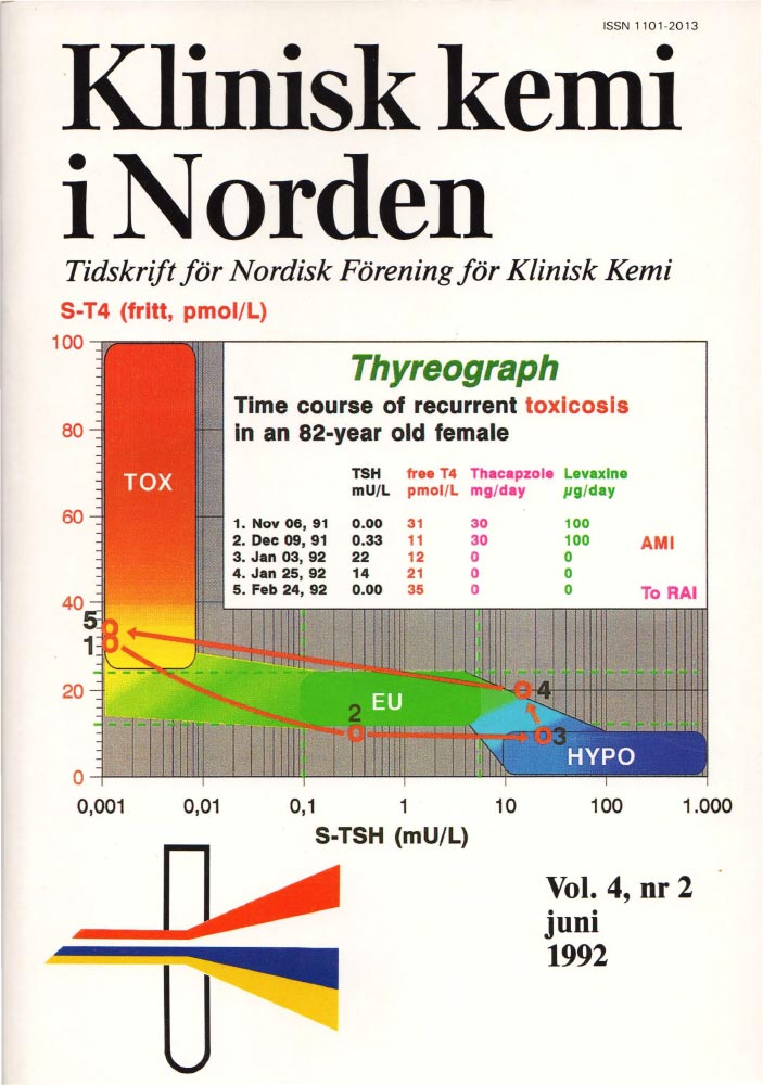 Klinisk Kjemi i Norden – Nr. 2, vol. 4, 1992