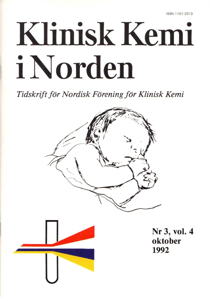 Klinisk Kjemi i Norden – Nr. 3, vol. 4, 1992