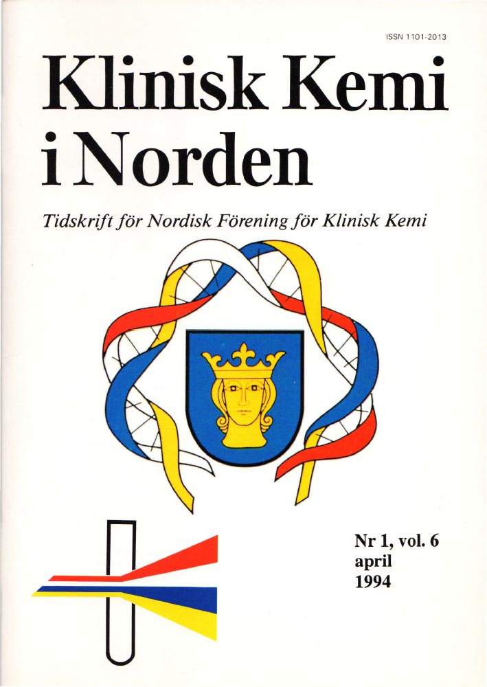 Klinisk Kjemi i Norden – Nr. 1, vol. 6, 1994