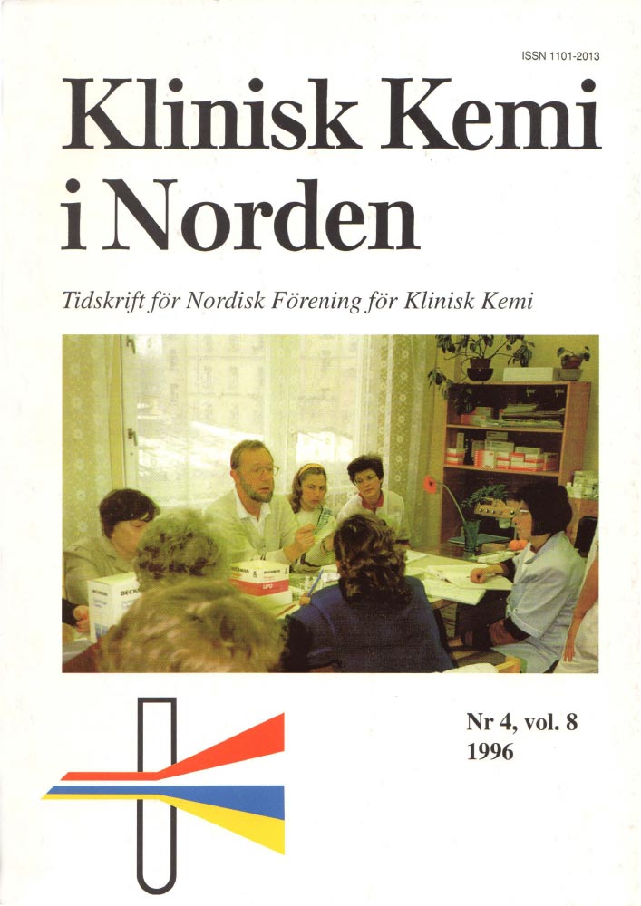 Klinisk Kjemi i Norden – Nr. 4, vol. 8, 1996