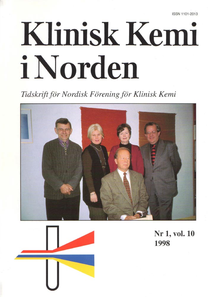 Klinisk Kjemi i Norden – Nr. 1, vol. 10, 1998