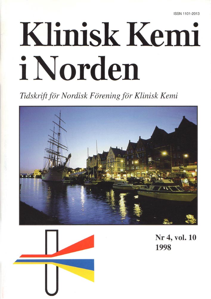 Klinisk Kjemi i Norden – Nr. 4, vol. 10, 1998