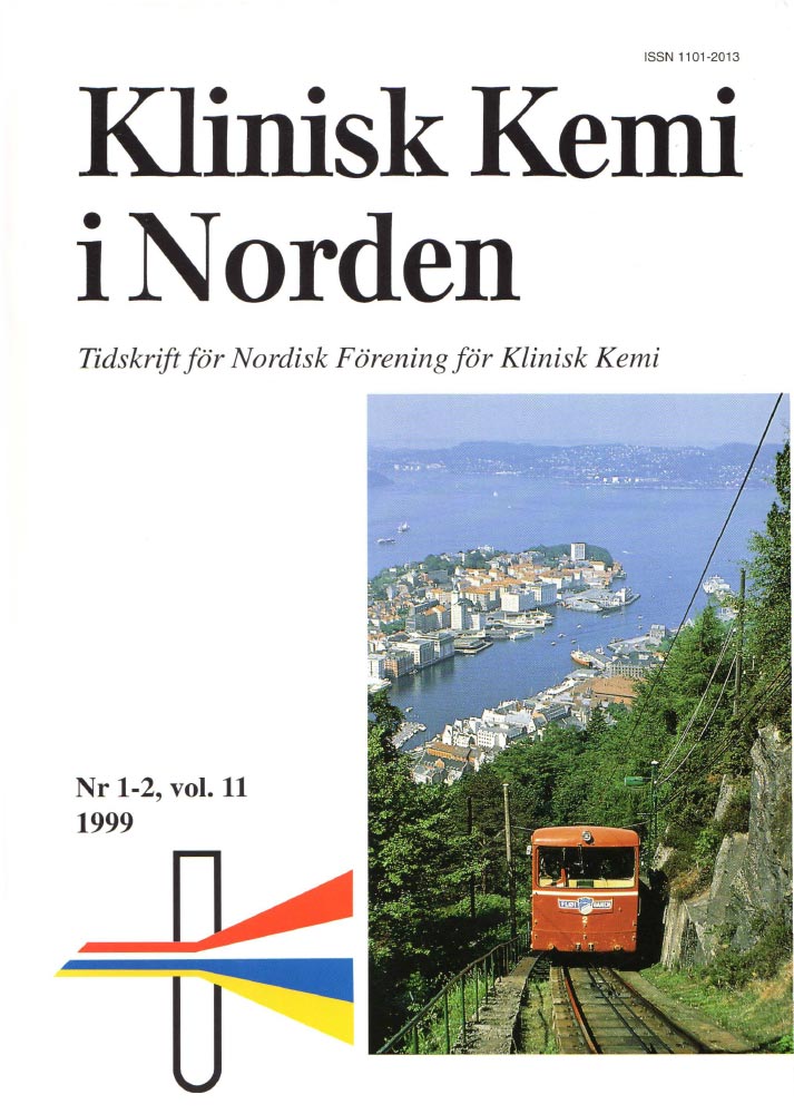 Klinisk Kjemi i Norden – Nr. 1-2, vol. 11, 1999