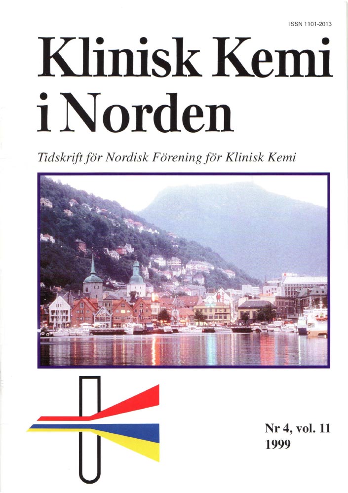 Klinisk Kjemi i Norden – Nr. 4, vol. 11, 1999