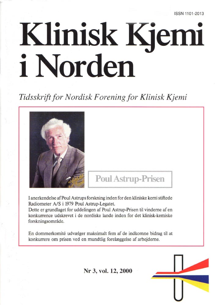 Klinisk Kjemi i Norden – Nr. 3, vol. 12, 2000