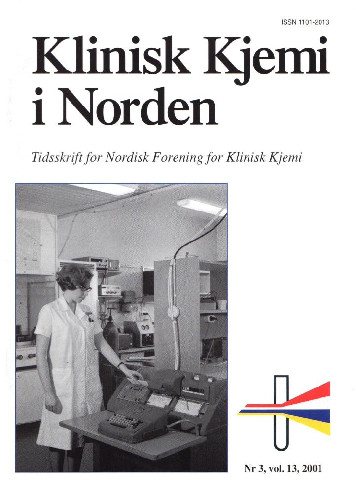 Klinisk Kjemi i Norden – Nr. 3, vol. 13, 2001