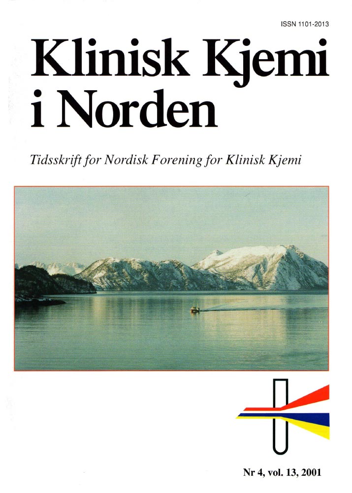 Klinisk Kjemi i Norden – Nr. 4, vol. 13, 2001