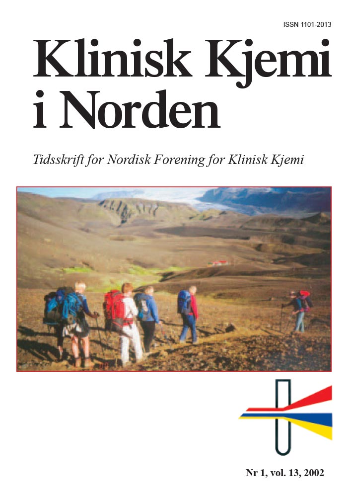 Klinisk Kjemi i Norden – Nr. 1, vol. 13, 2002