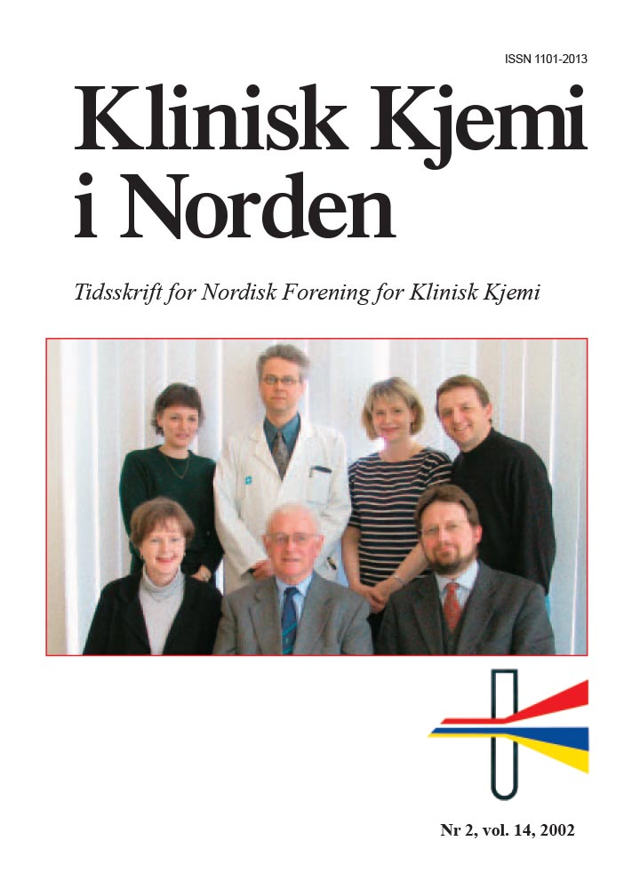 Klinisk Kjemi i Norden – Nr. 2, vol. 14, 2002