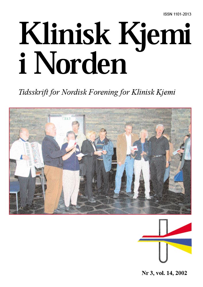 Klinisk Kjemi i Norden – Nr. 3, vol. 14, 2002