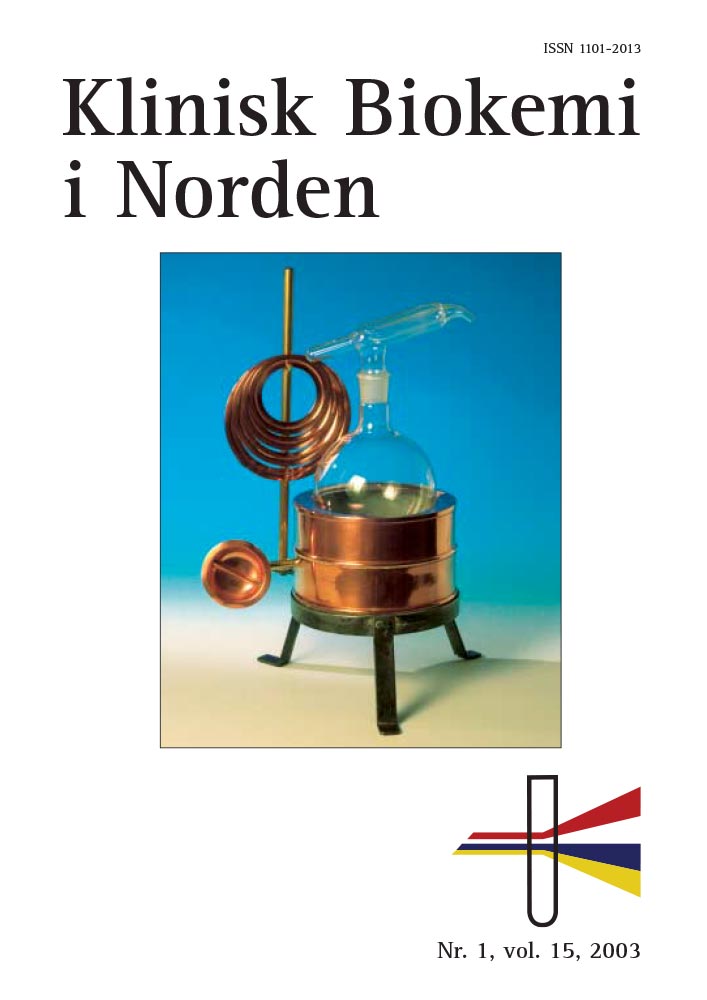 Klinisk Biokemi i Norden – Nr. 1, vol. 15, 2003