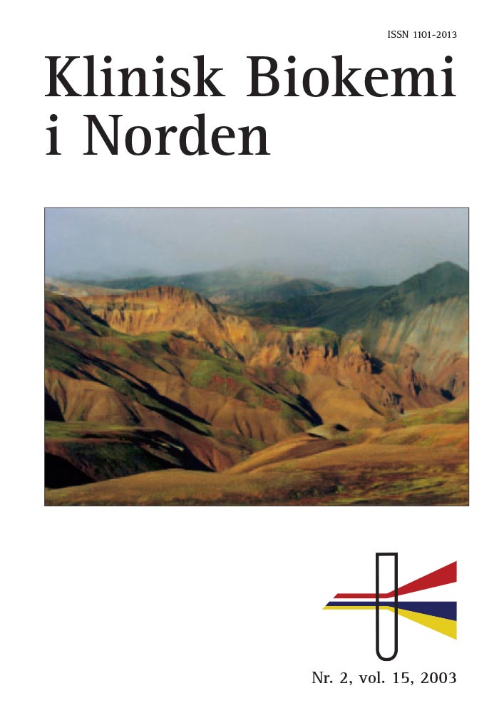 Klinisk Biokemi i Norden – Nr. 2, vol. 15, 2003