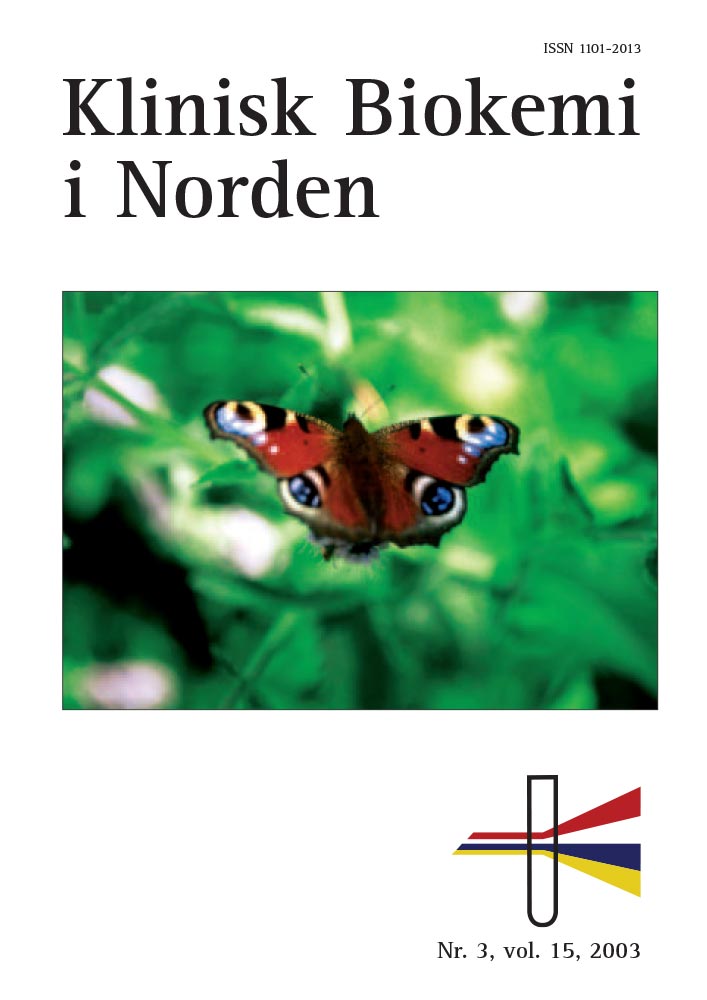 Klinisk Biokemi i Norden – Nr. 3, vol. 15, 2003