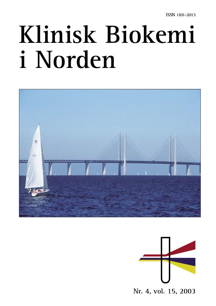 Klinisk Biokemi i Norden – Nr. 4, vol. 15, 2003