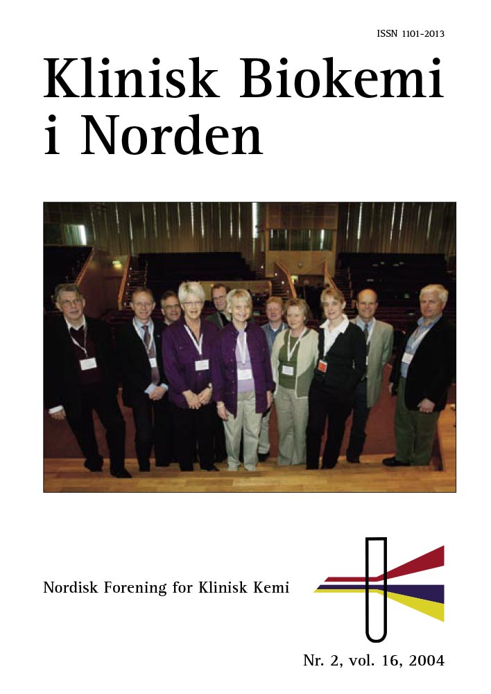 Klinisk Biokemi i Norden – Nr. 2, vol. 16, 2004