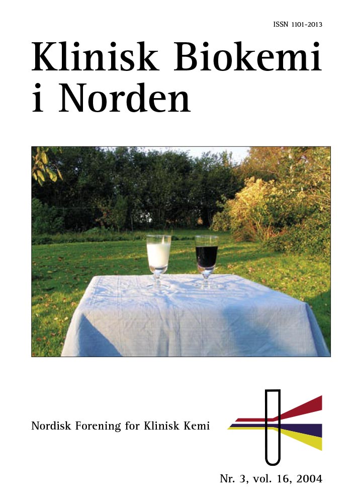 Klinisk Biokemi i Norden – Nr. 3, vol. 16, 2004