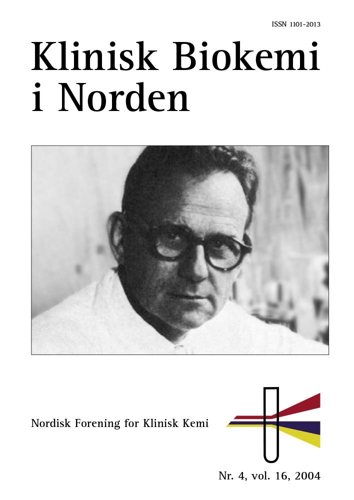 Klinisk Biokemi i Norden – Nr. 4, vol. 16, 2004