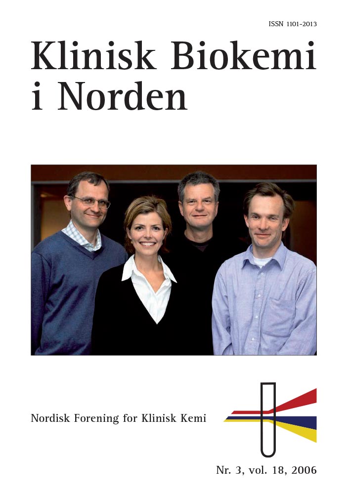 Klinisk Biokemi i Norden – Nr. 3, vol. 18, 2006