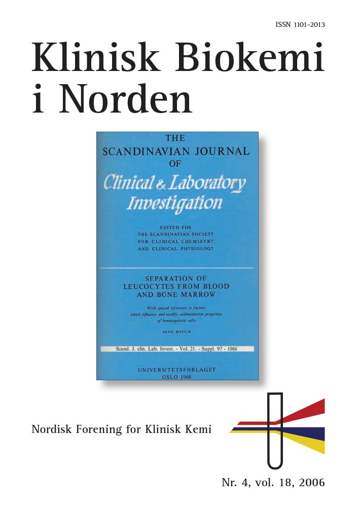 Klinisk Biokemi i Norden – Nr. 4, vol. 18, 2006