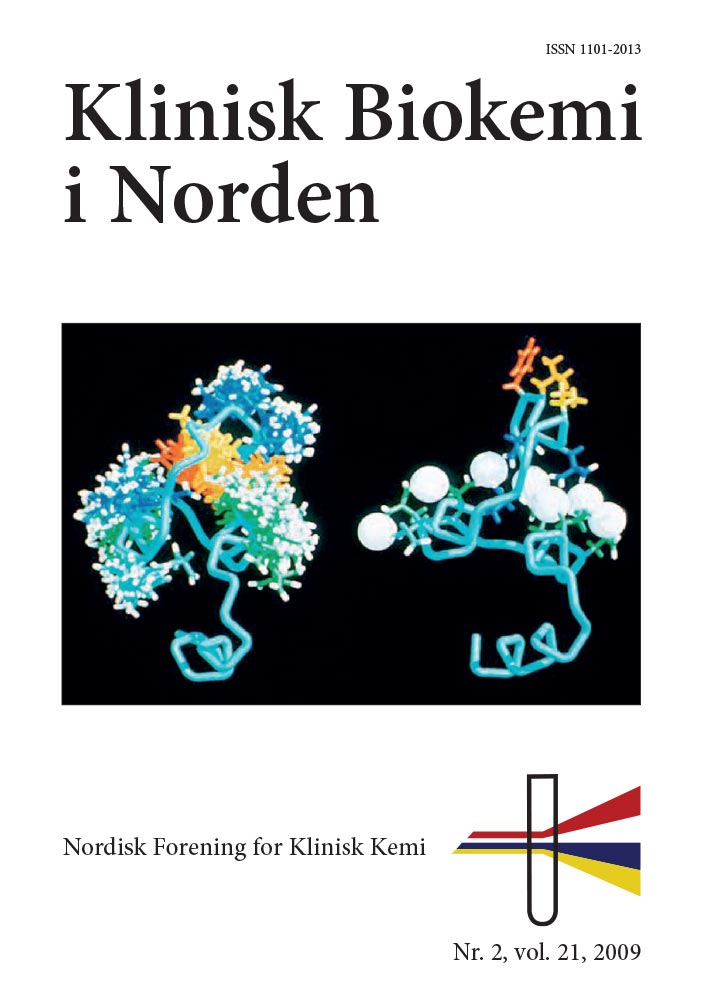 Klinisk Biokemi i Norden – Nr. 2, vol. 21, 2009