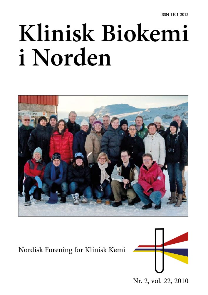 Klinisk Biokemi i Norden – Nr. 2, vol. 22, 2010