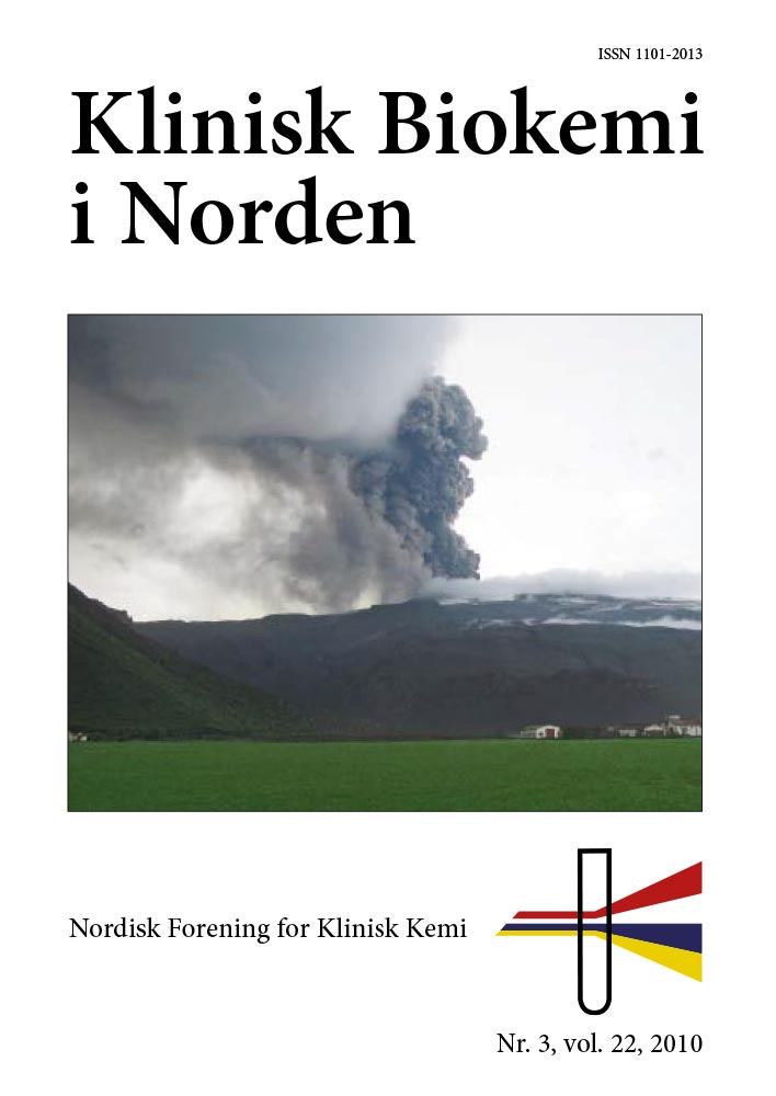 Klinisk Biokemi i Norden – Nr. 3, vol. 22, 2010