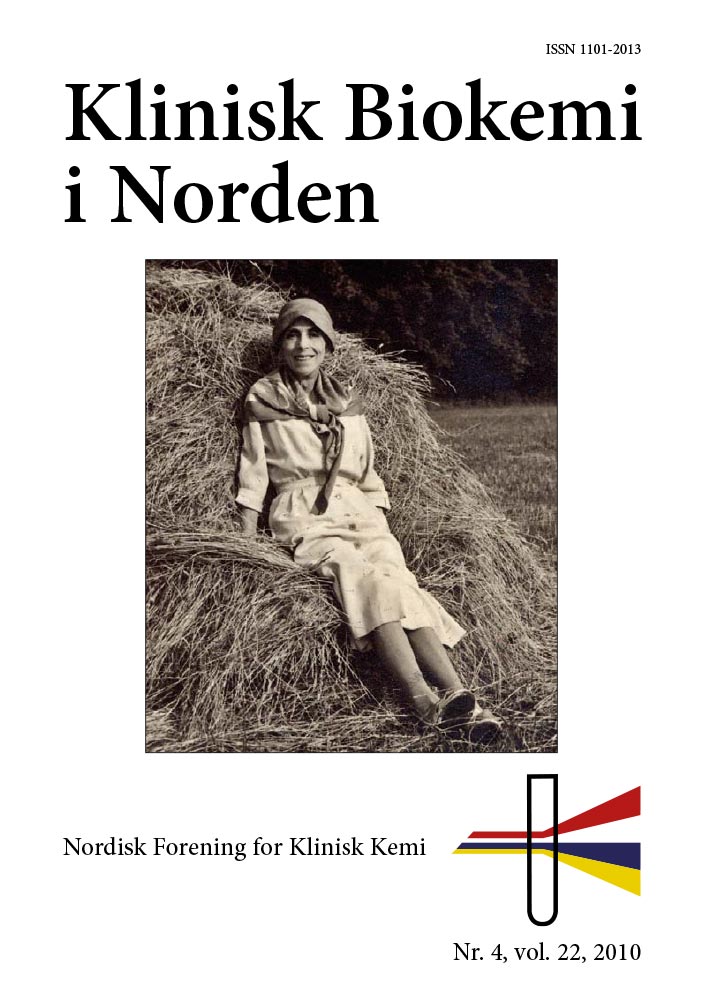 Klinisk Biokemi i Norden – Nr. 4, vol. 22, 2010