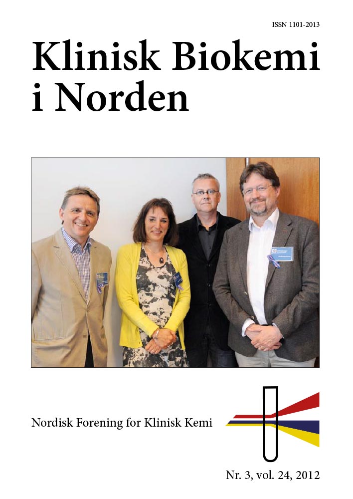 Klinisk Biokemi i Norden – Nr. 3, vol. 24, 2012