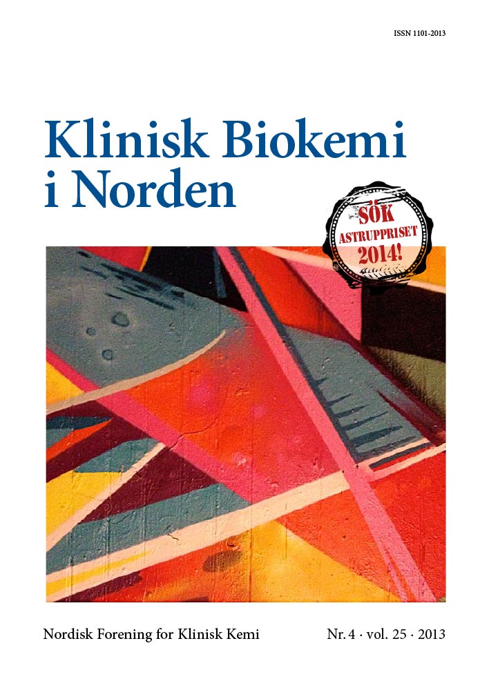 Klinisk Biokemi i Norden – Nr. 4, vol. 25, 2013