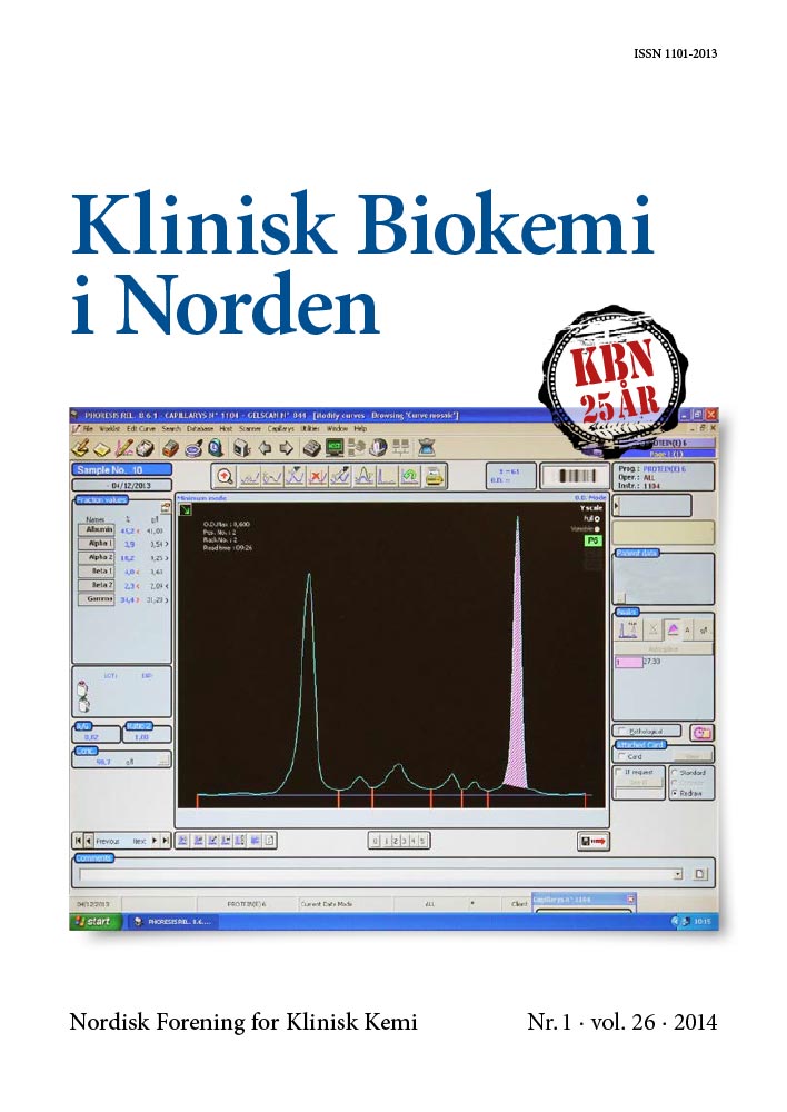 Klinisk Biokemi i Norden – Nr. 1, vol. 26, 2014