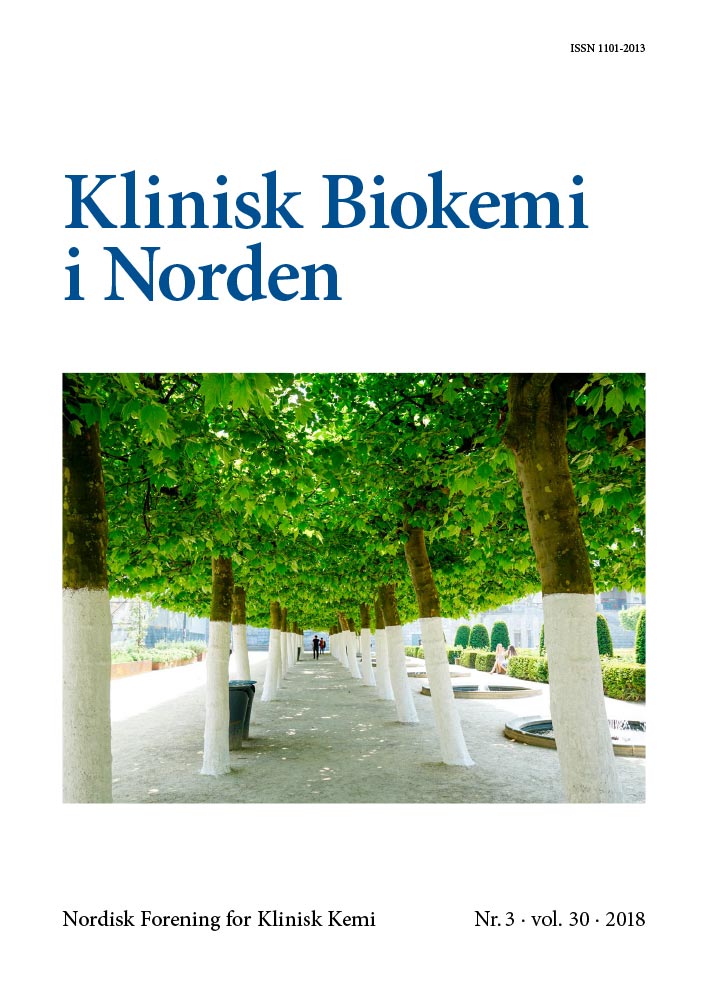 Klinisk Biokemi i Norden – Nr. 3, vol. 30, 2018