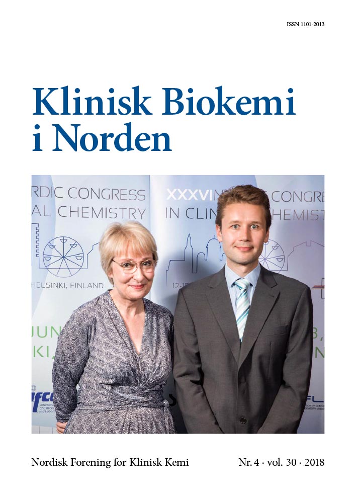 Klinisk Biokemi i Norden – Nr. 4, vol. 30, 2018